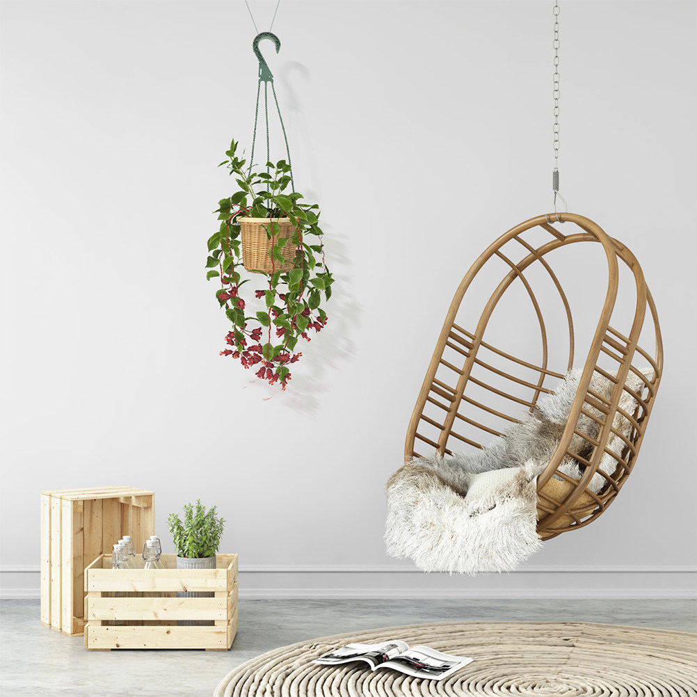 Spider Plant Hanging - 5個セット モダンミニマリスト吊り下げプランターフックセット 省スペース縦型ガーデンソリューション スパイダープラント、多肉植物、植木鉢用