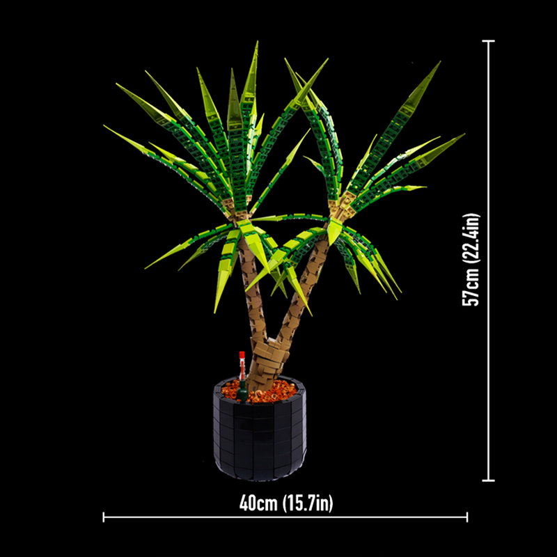 Dracaena Marginata - 1961ピース MOC ドラセナ・マリグナタ ドラゴンツリー クリエイター エキスパート
