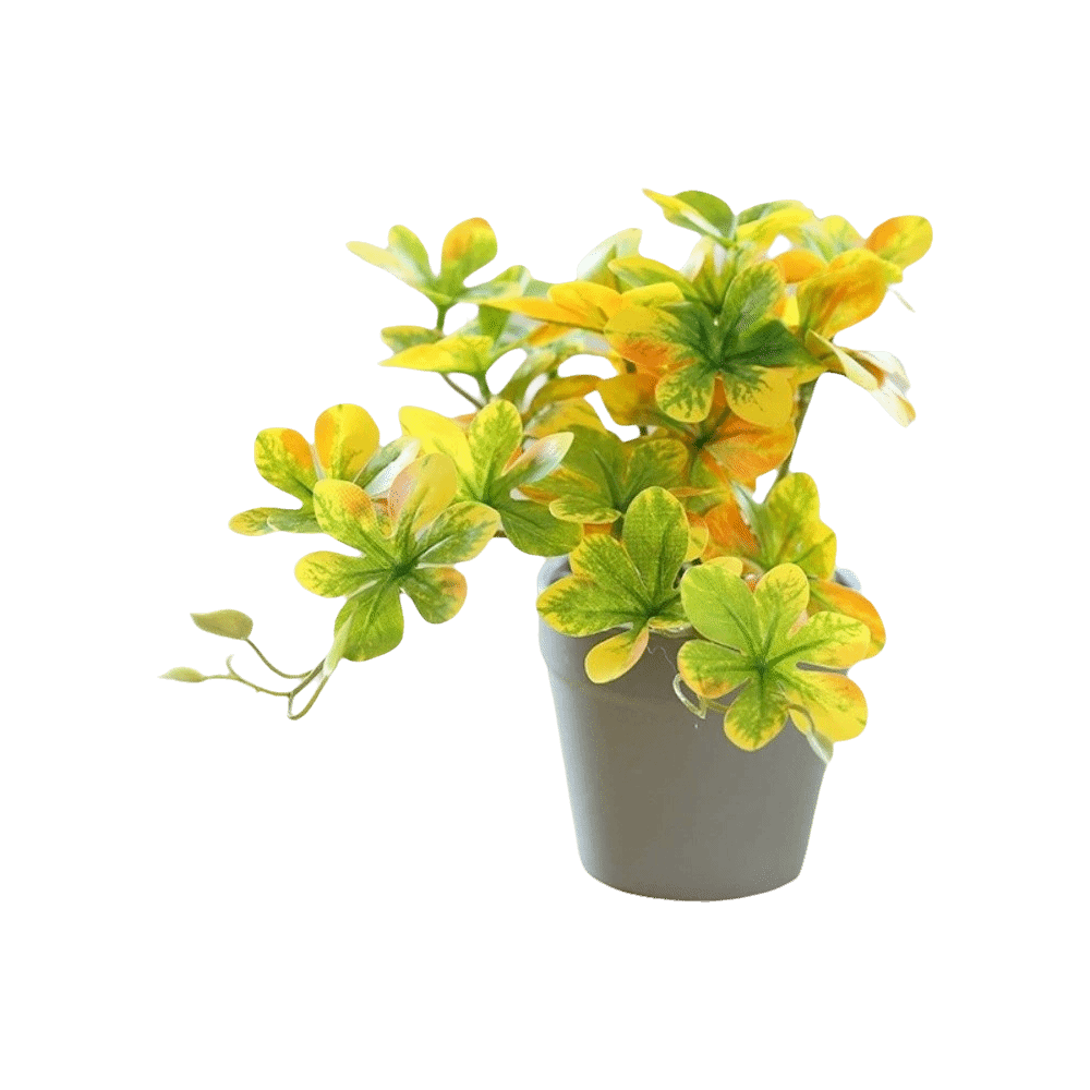 Spider Plant Hanging - 盆栽 人工盆栽植物 人工スパイダープランツ ポット付き フェイク鉢植え植物 フェイク植物