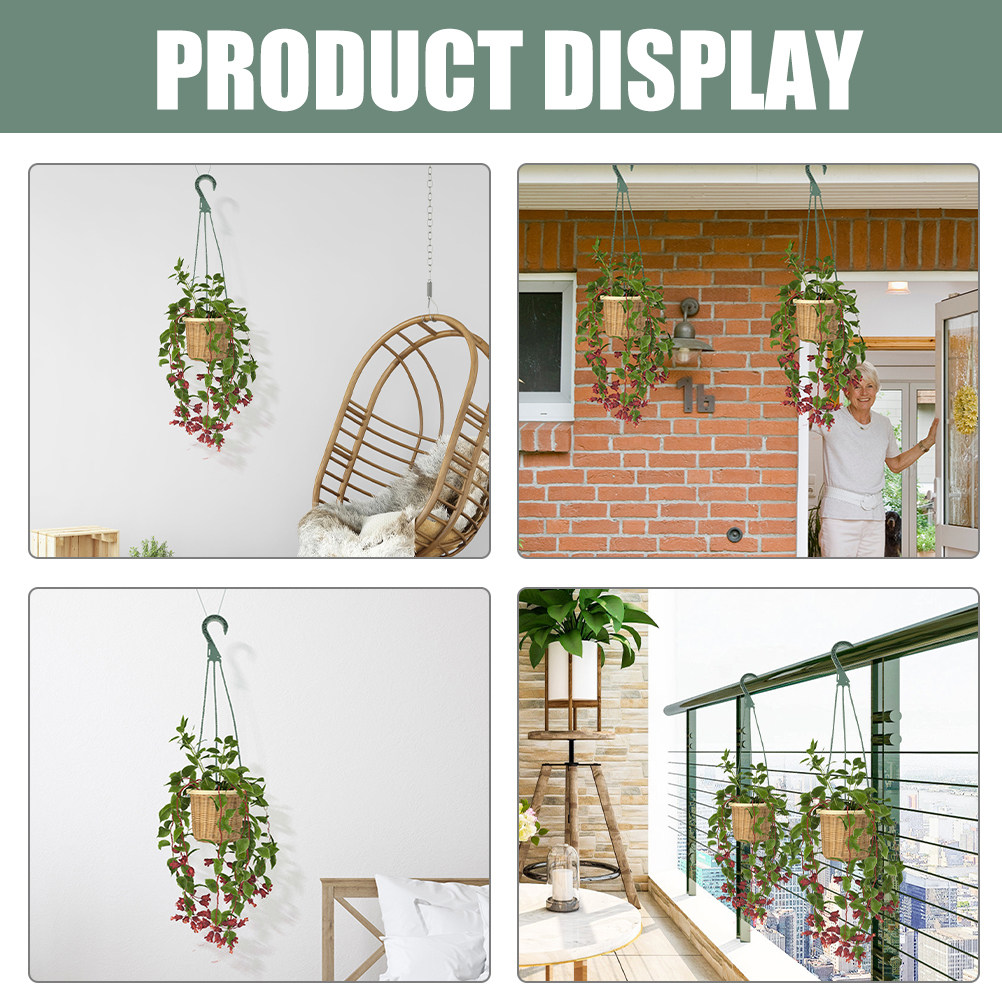 5個セット モダンミニマリスト吊り下げプランターフックセット - Spider Plant Hanging のレビューと価格