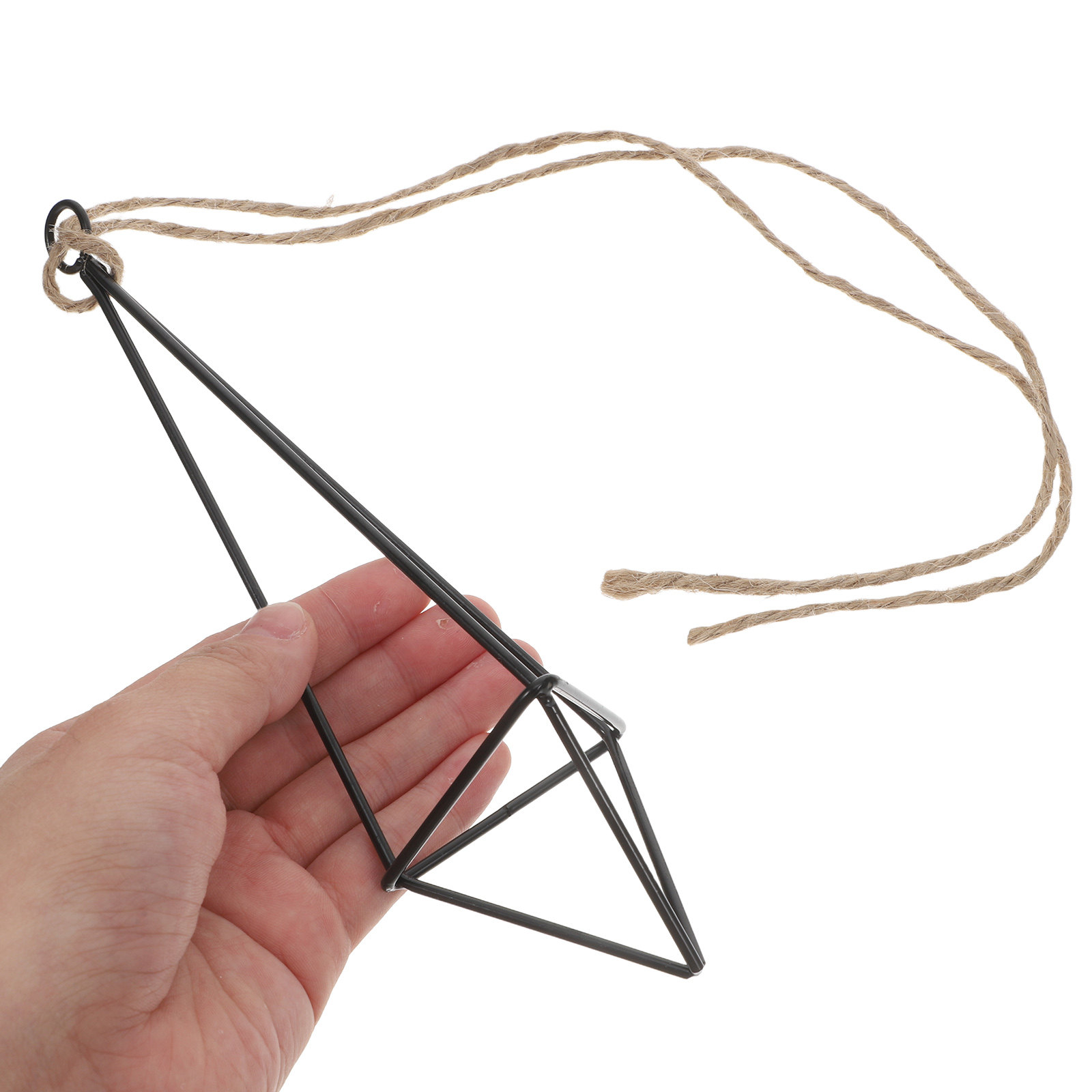 メタル製エアプランツホルダー、幾何学模様の鉄製プランタースタ - Spider Plant Hanging のレビューと価格