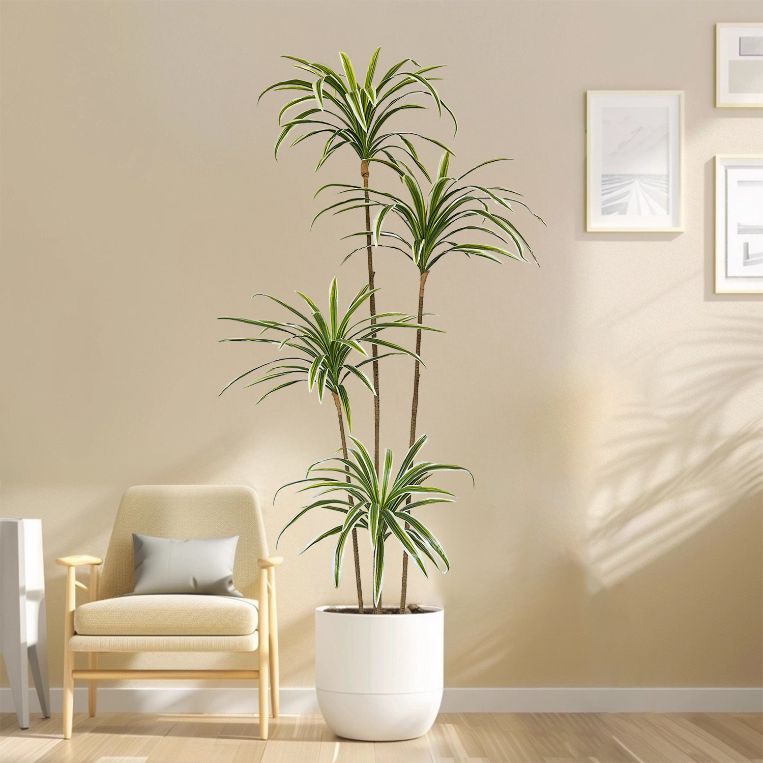 230cmの人工ドラセナマリンタナ植物、フェイクリリーバンブ - Dracaena Marginata のレビューと価格