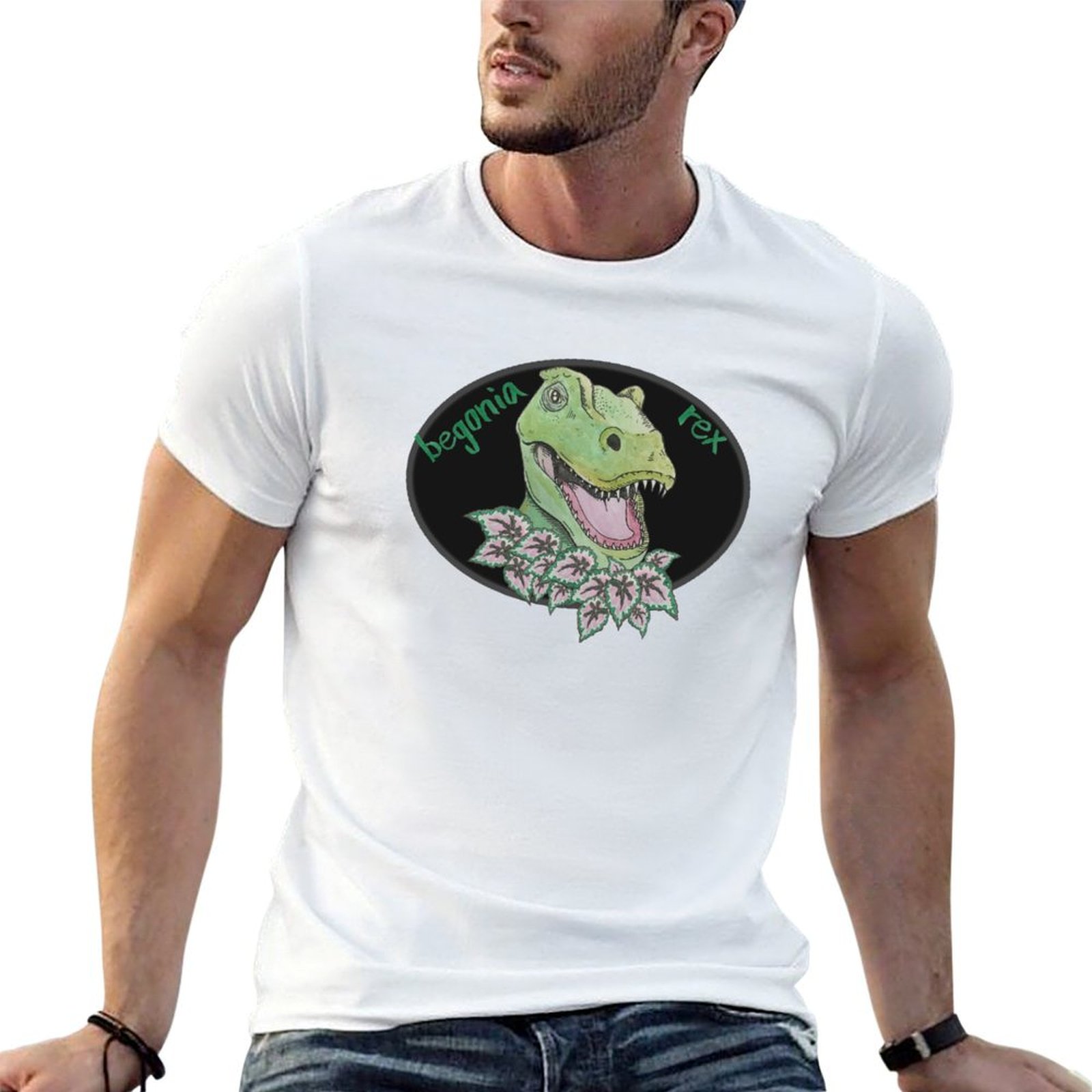 TレックスベゴニアTシャツ ベーシックソリッドTシャツ 日常 - Begonia Rex のレビューと価格